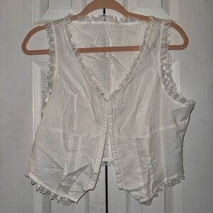 SHEIN White Textured Top